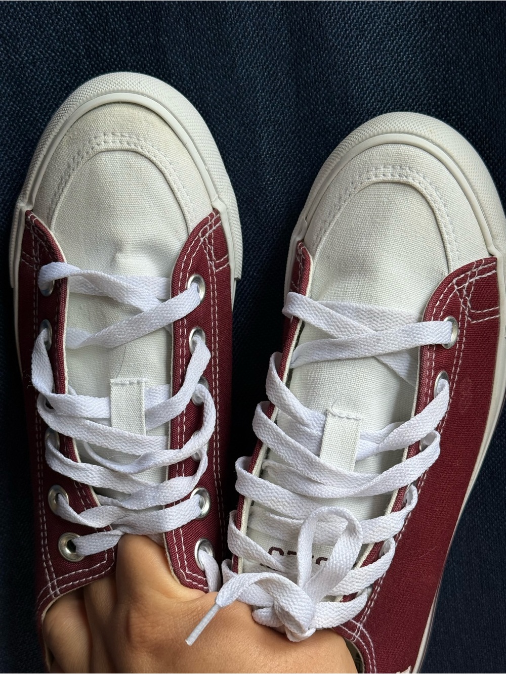 SKICKS Texas A&M Aggies Canvas Low Top Sneakers Maroon White - NWD Women’s 7